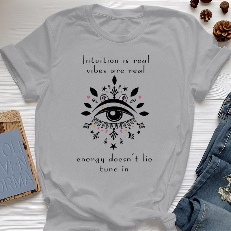Olivenorma Intuition Evil Eye Design T-shirt