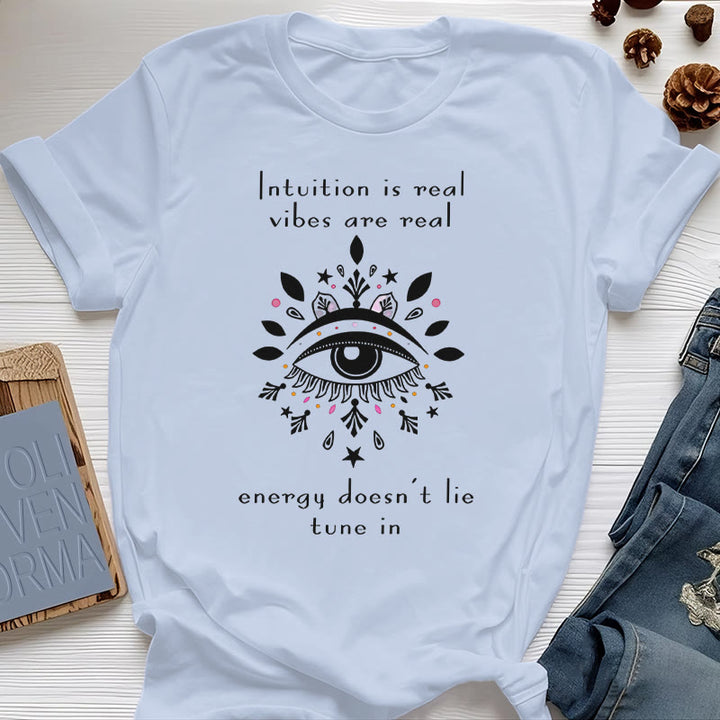 Olivenorma Intuition Evil Eye Design T-shirt