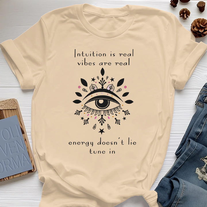 Olivenorma Intuition Evil Eye Design T-shirt