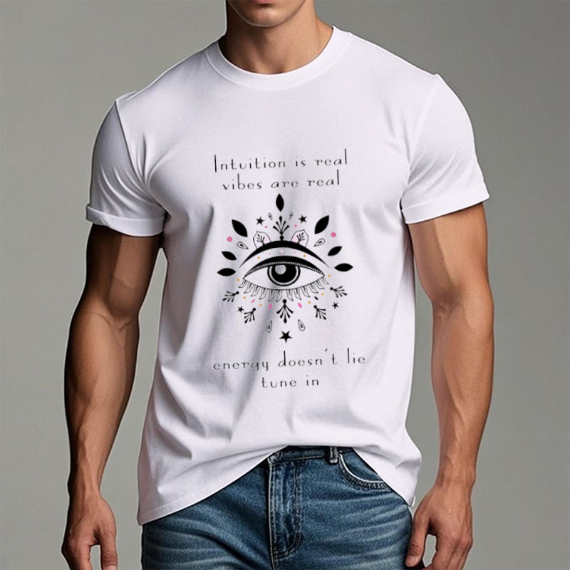 Olivenorma Intuition Evil Eye Design T-shirt