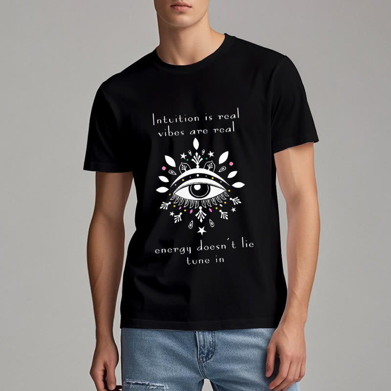 Olivenorma Intuition Evil Eye Design T-shirt