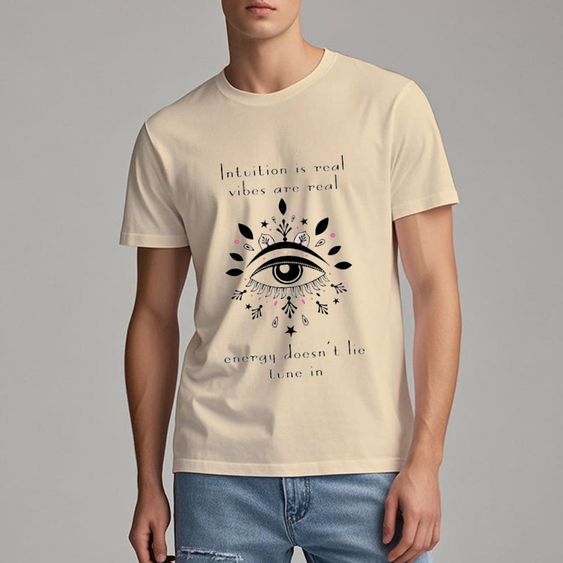 Olivenorma Intuition Evil Eye Design T-shirt