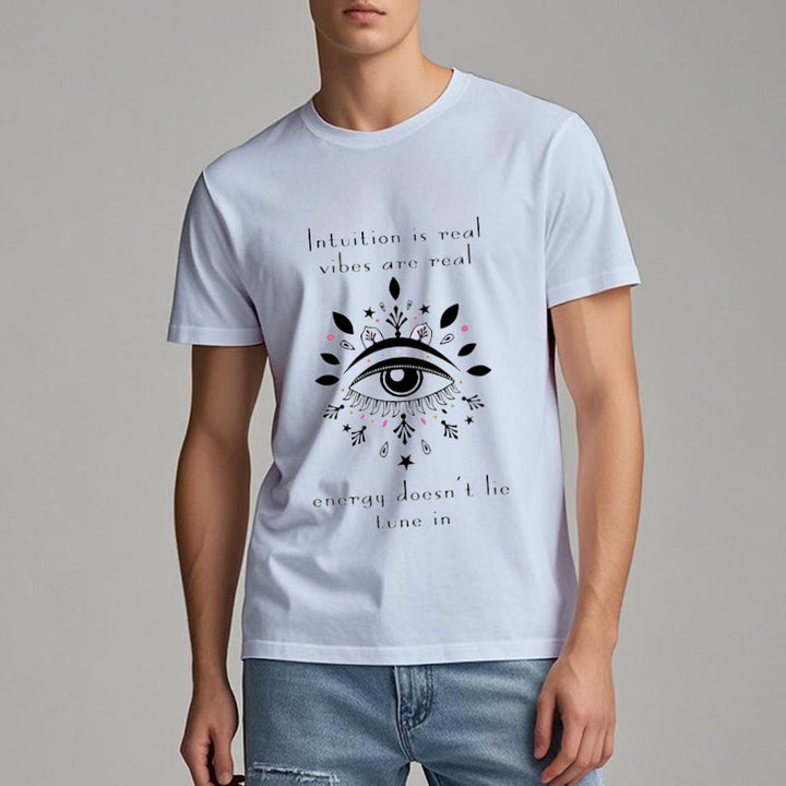 Olivenorma Intuition Evil Eye Design T-shirt