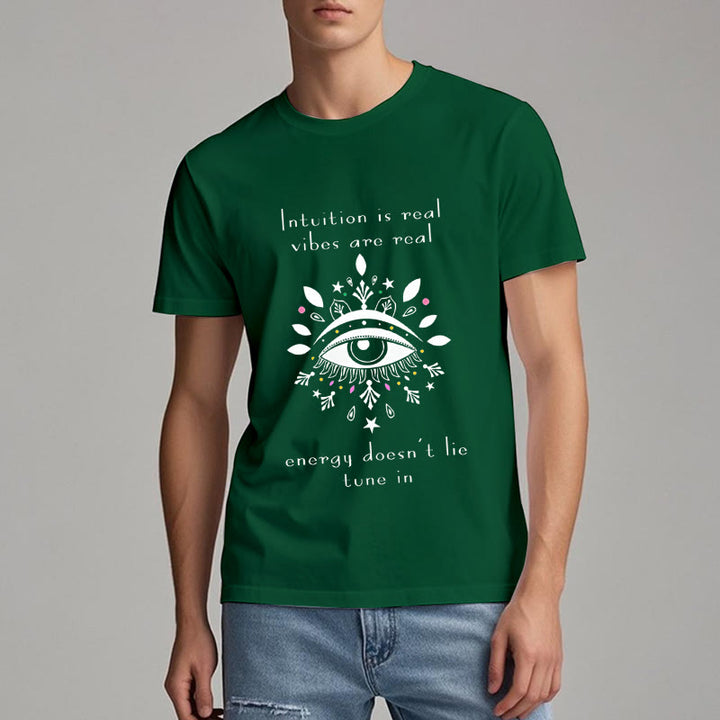 Olivenorma Intuition Evil Eye Design T-shirt