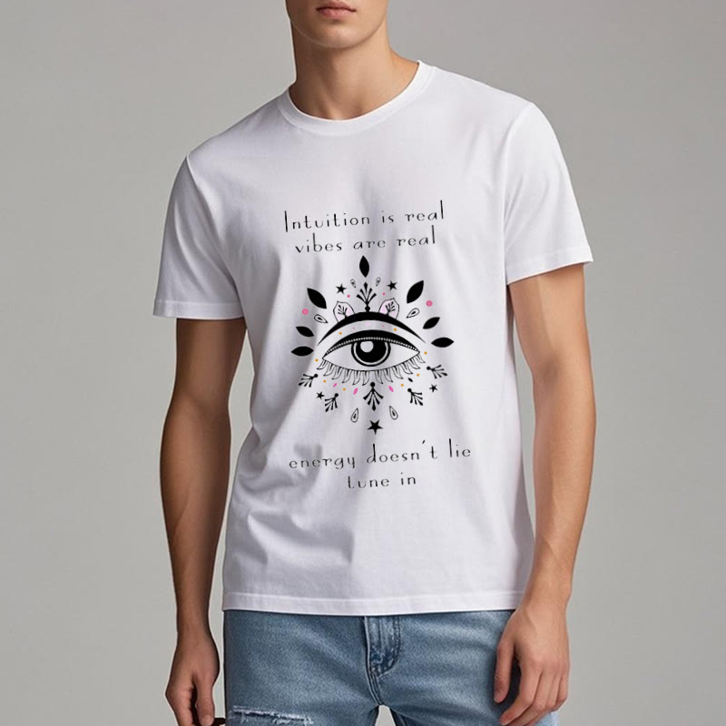 Olivenorma Intuition Evil Eye Design T-shirt