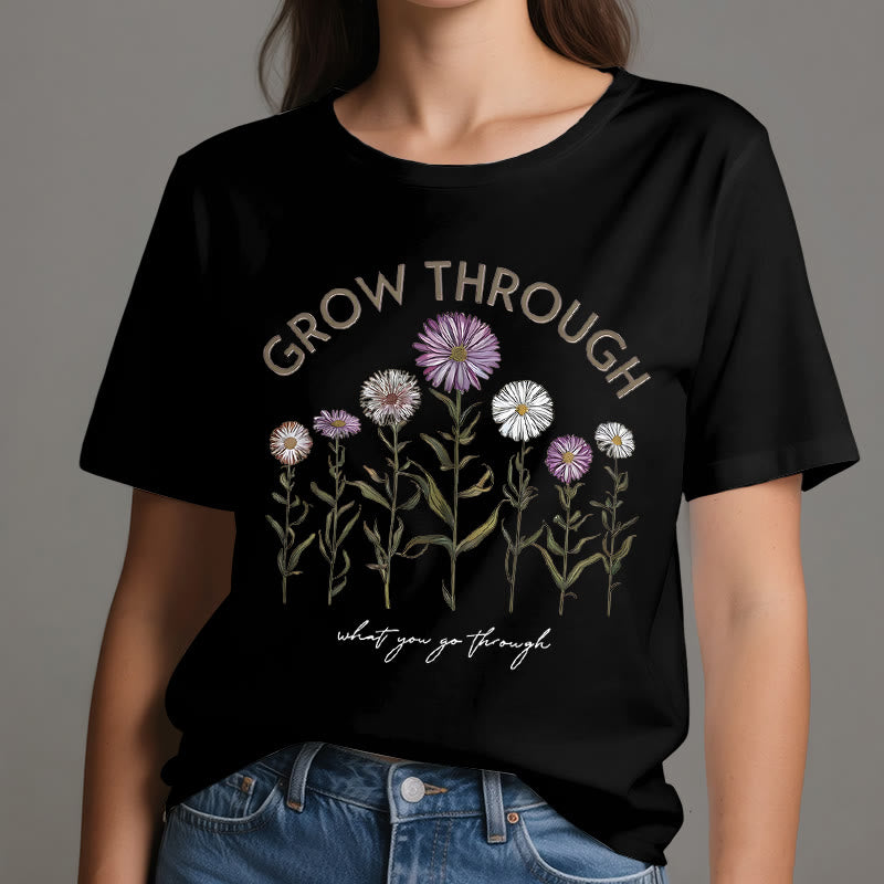 Olivenorma Grow Through Floral Graphic T-Shirt