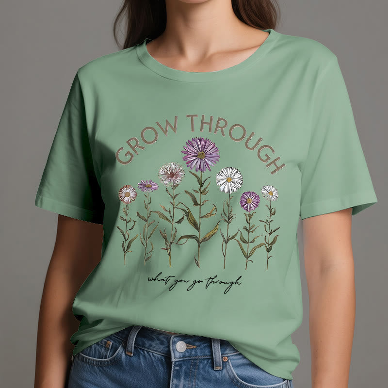 Olivenorma Grow Through Floral Graphic T-Shirt