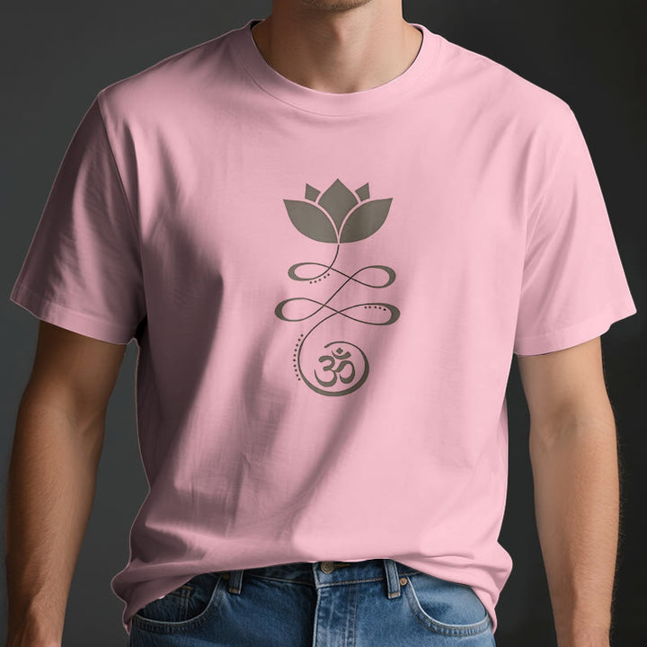 Olivenorma Yoga Lotus Flower Om Symbol T-Shirt