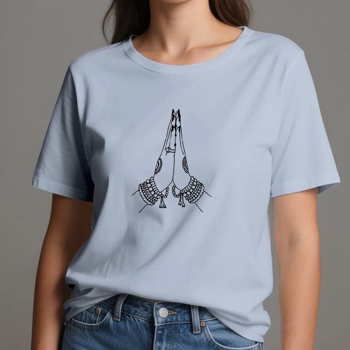 Olivenorma Meditation Namaste Yoga T-Shirt
