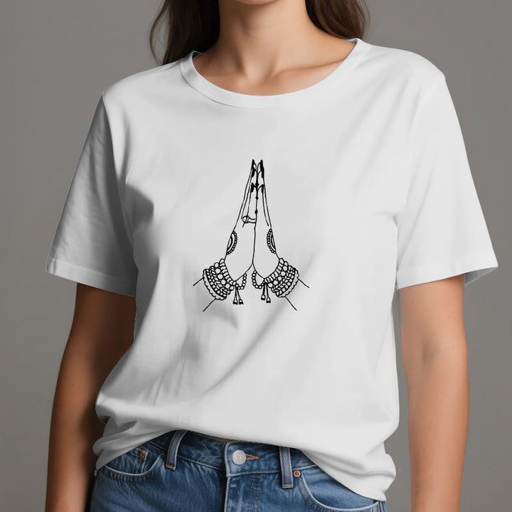 Olivenorma Meditation Namaste Yoga T-Shirt