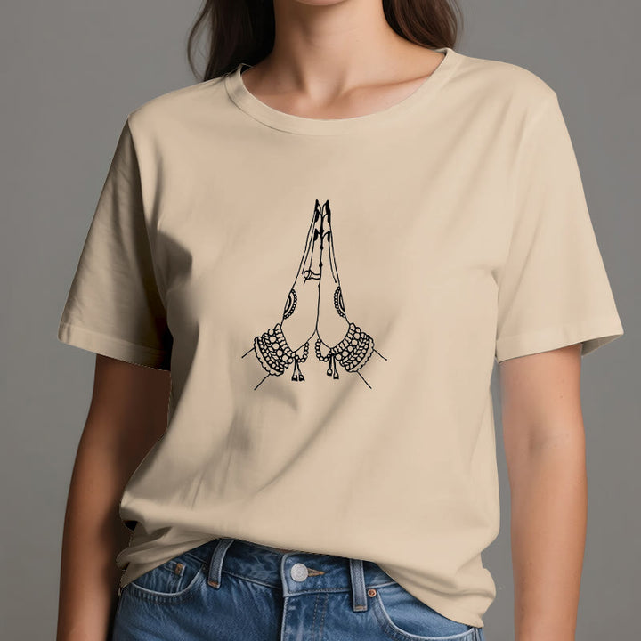 Olivenorma Meditation Namaste Yoga T-Shirt