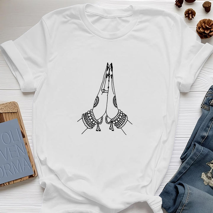 Olivenorma Meditation Namaste Yoga T-Shirt