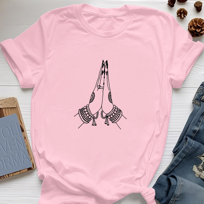 Olivenorma Meditation Namaste Yoga T-Shirt