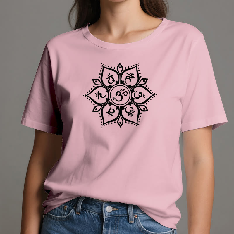Olivenorma Seven Chakra Symbols T-Shirt