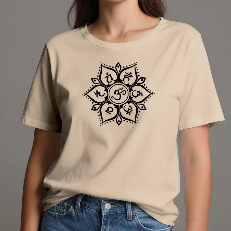 Olivenorma Seven Chakra Symbols T-Shirt