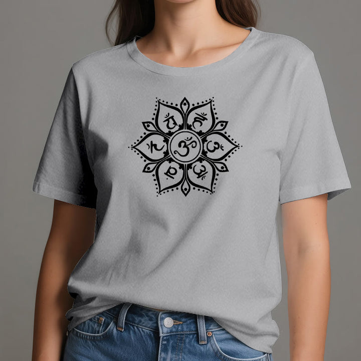 Olivenorma Seven Chakra Symbols T-Shirt