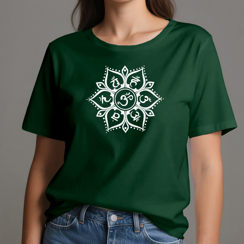 Olivenorma Seven Chakra Symbols T-Shirt