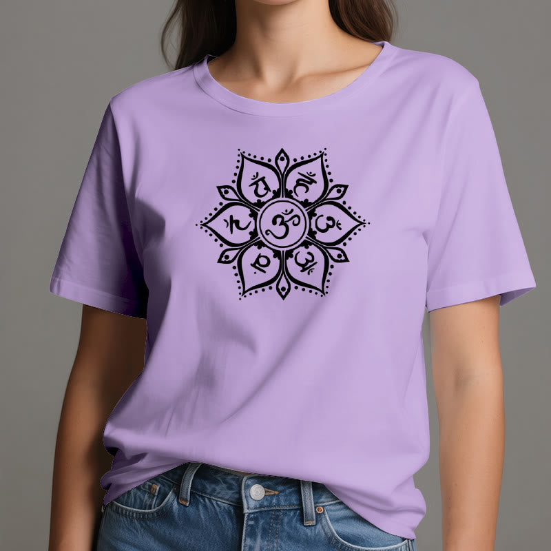 Olivenorma Seven Chakra Symbols T-Shirt