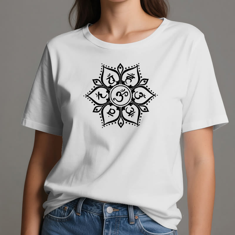 Olivenorma Seven Chakra Symbols T-Shirt