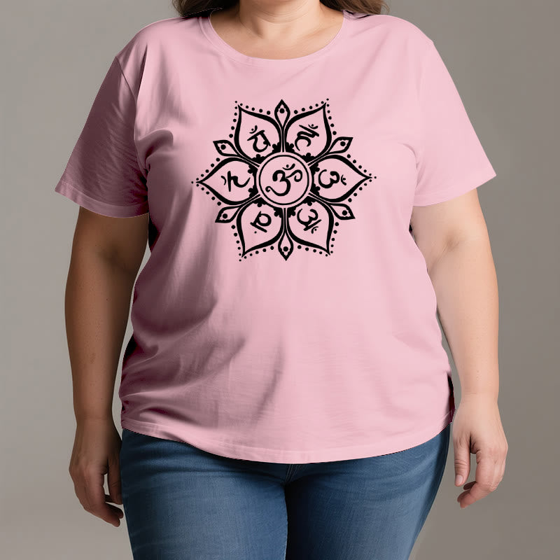 Olivenorma Seven Chakra Symbols T-Shirt