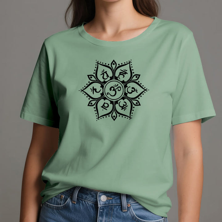 Olivenorma Seven Chakra Symbols T-Shirt