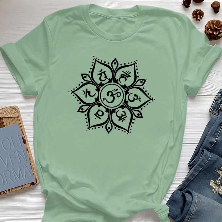 Olivenorma Seven Chakra Symbols T-Shirt