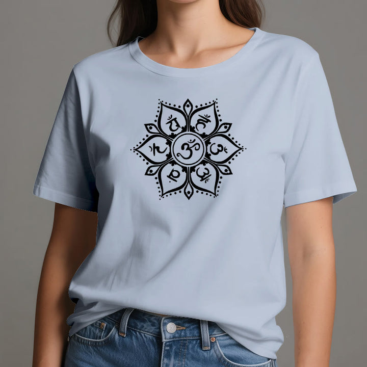 Olivenorma Seven Chakra Symbols T-Shirt