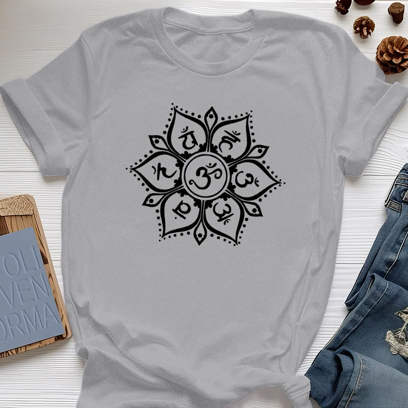 Olivenorma Seven Chakra Symbols T-Shirt