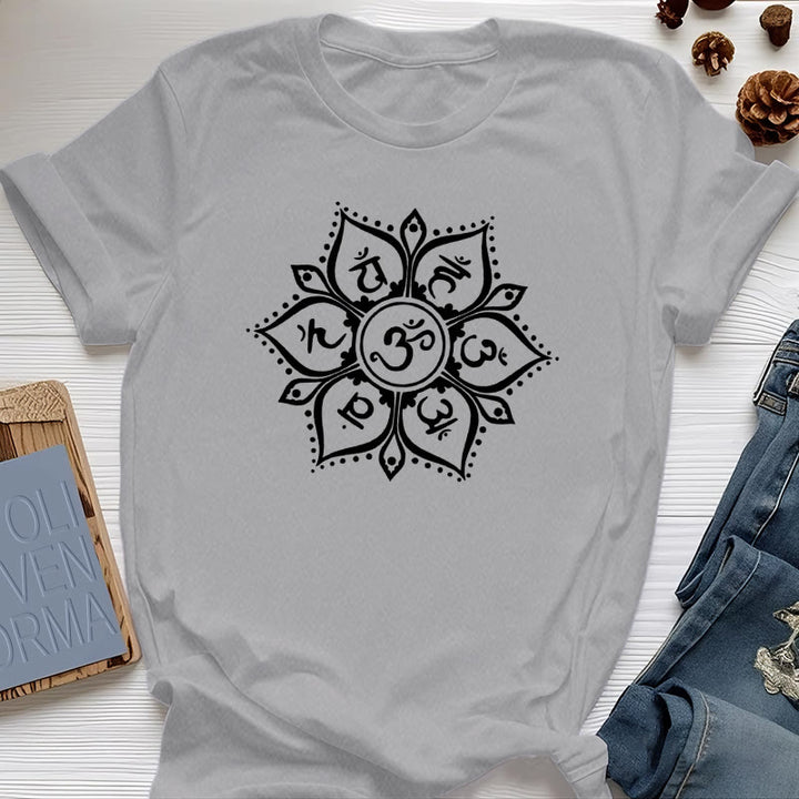 Olivenorma Seven Chakra Symbols T-Shirt