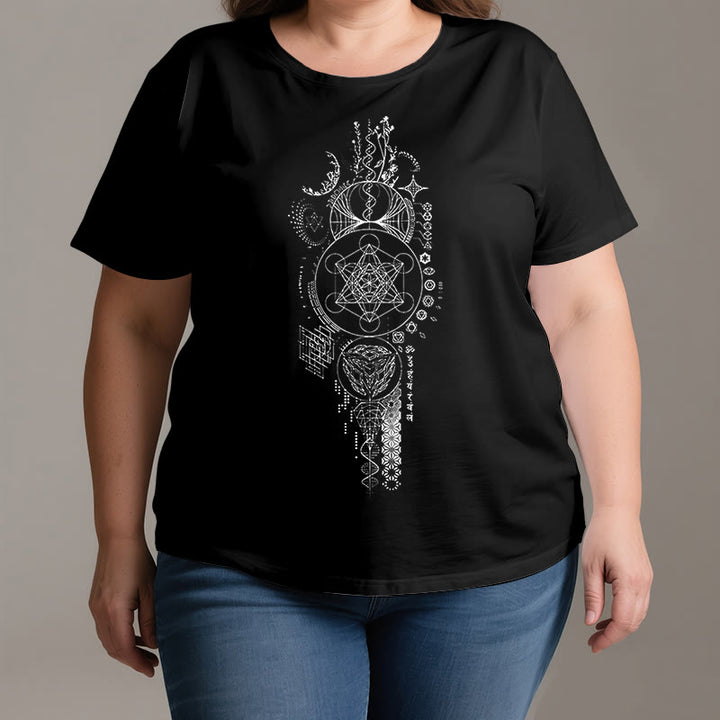 Olivenorma Flower Of Life Sacred Geometry T-Shirt