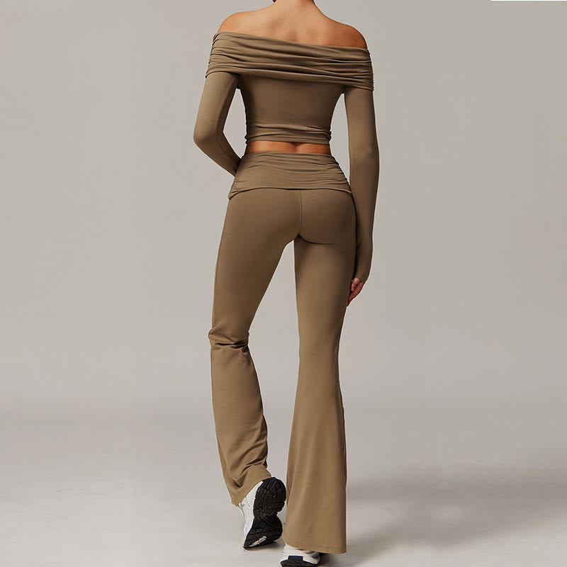 Olivenorma High-Waist Flare Workout Pants