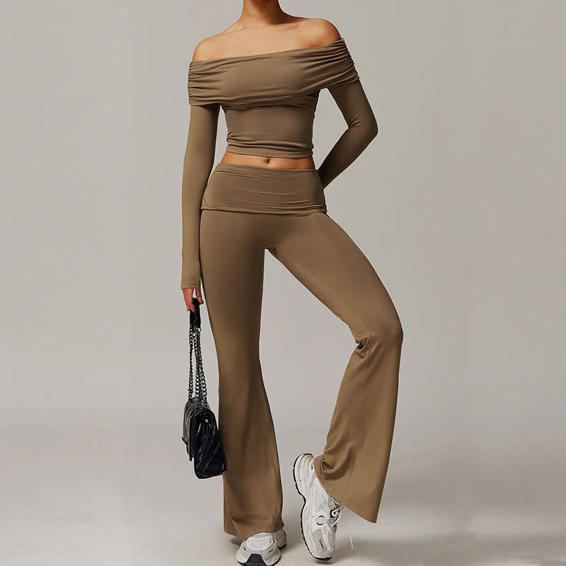 Olivenorma High-Waist Flare Workout Pants