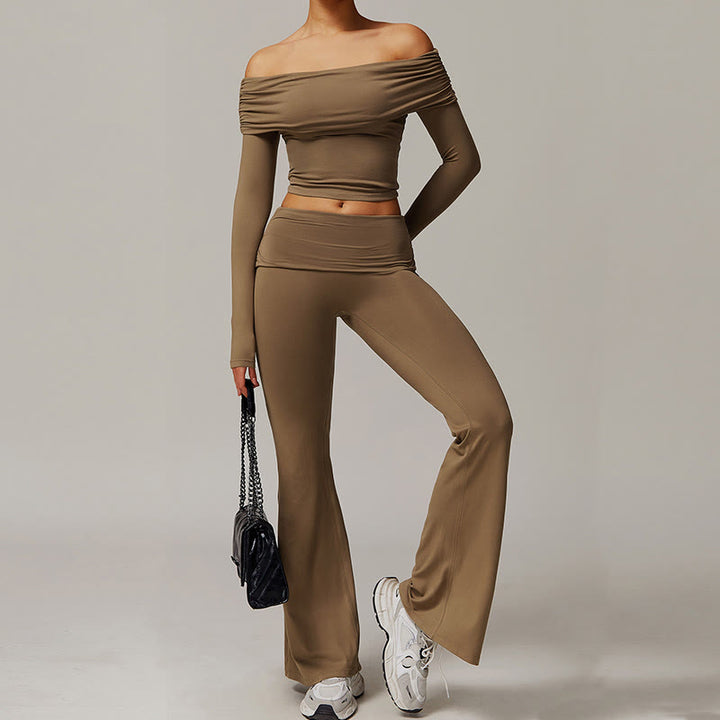 Olivenorma High-Waist Flare Workout Pants