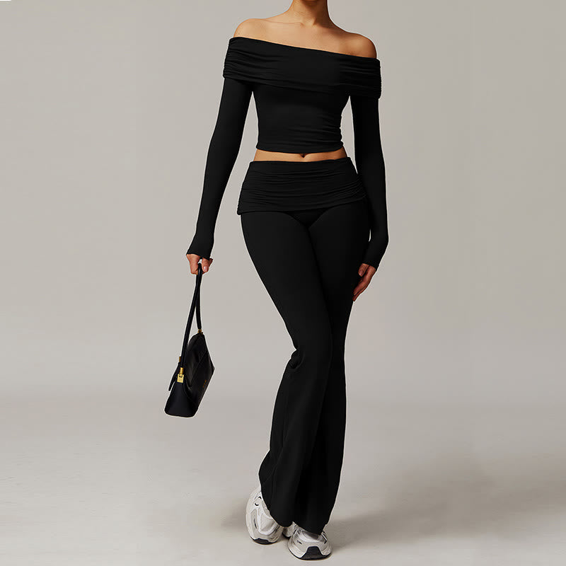 Olivenorma High-Waist Flare Workout Pants