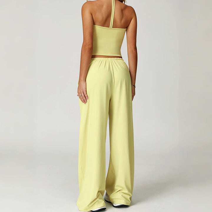 Olivenorma Loose Drawstring Wide-Leg Pants