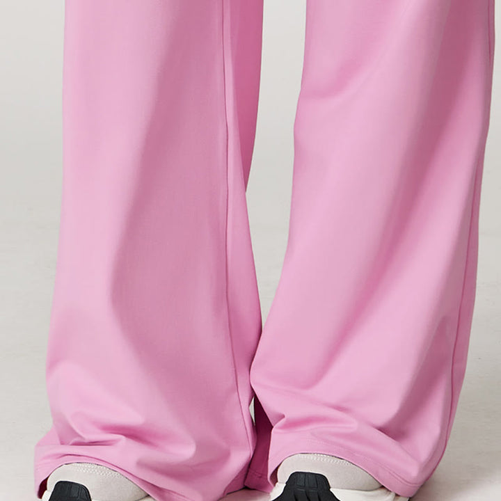 Olivenorma Loose Drawstring Wide-Leg Pants