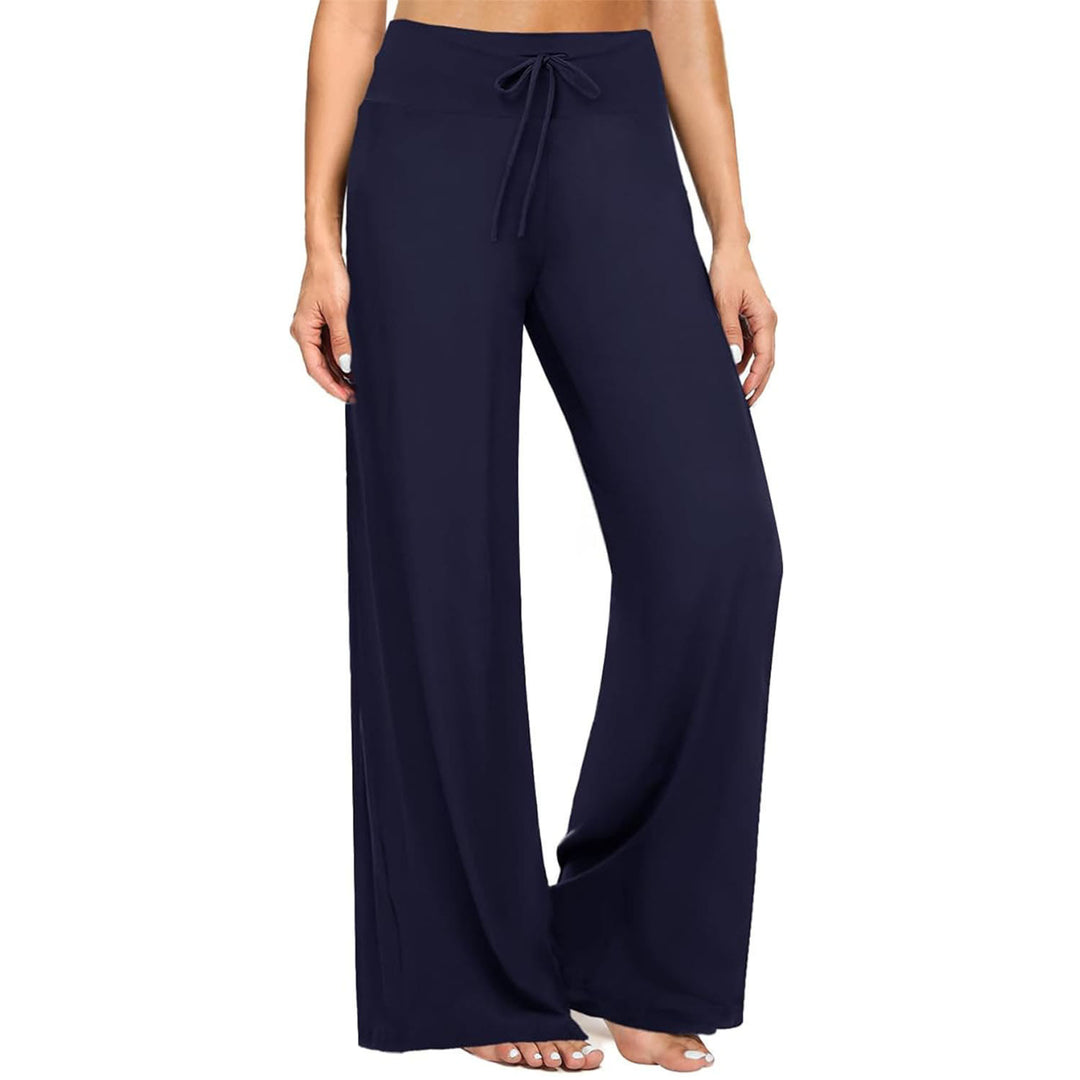 Olivenorma Women's Pajama Pants Soft Comfy Lounge Pants - Navy Blue - S - image 11