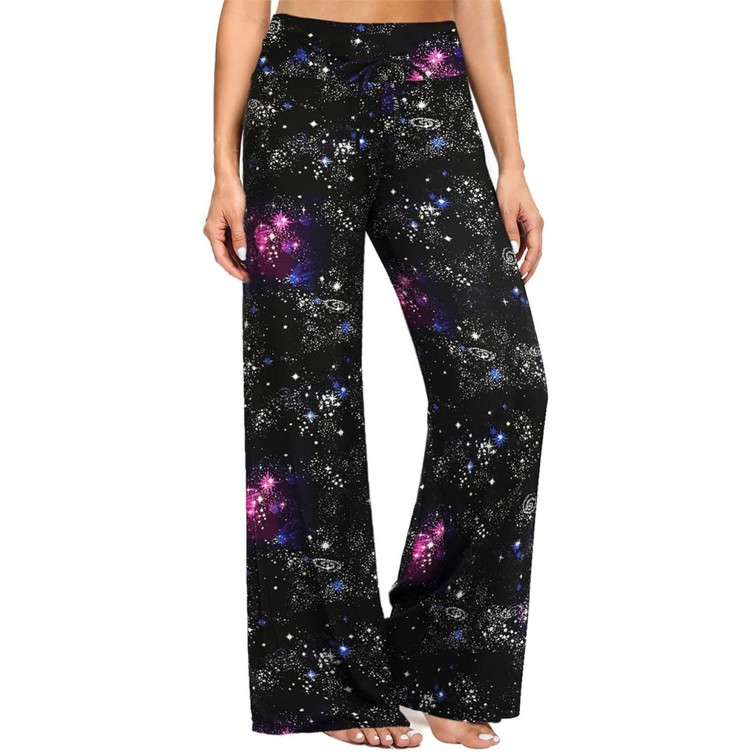 Olivenorma Women's Pajama Pants Soft Comfy Lounge Pants - Blue And Purple Starry Sky - XXL - image 12