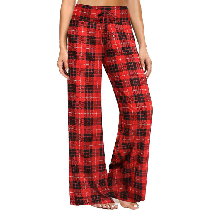 Olivenorma Women's Pajama Pants Soft Comfy Lounge Pants - Red And Black Plaid - XXL - image 14
