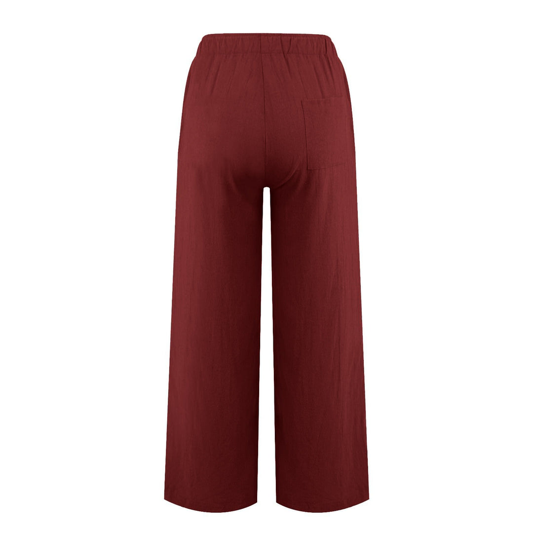Olivenorma Women's Cotton Linen Wide Leg Pants