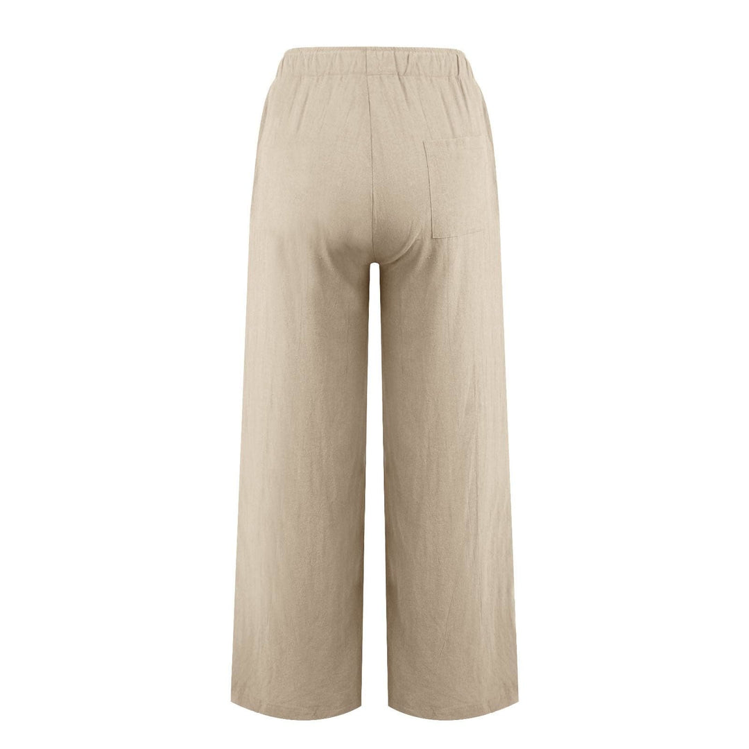 Olivenorma Women's Cotton Linen Wide Leg Pants