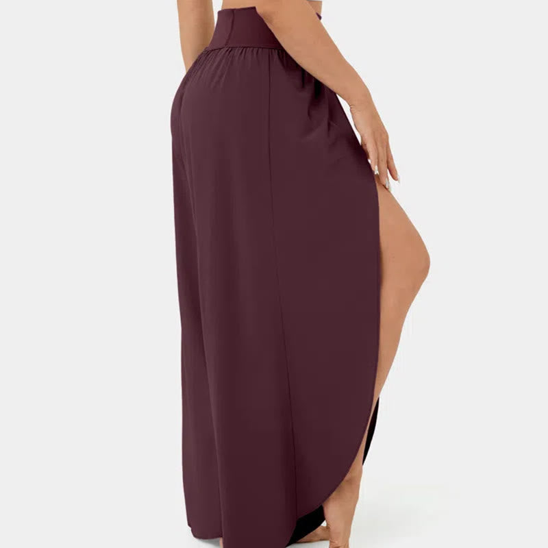 Olivenorma Women's Loose Fit Slit Stretch Yoga Pants