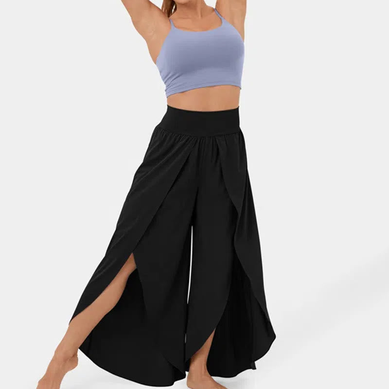 Olivenorma Women's Loose Fit Slit Stretch Yoga Pants