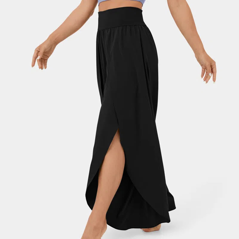 Olivenorma Women's Loose Fit Slit Stretch Yoga Pants