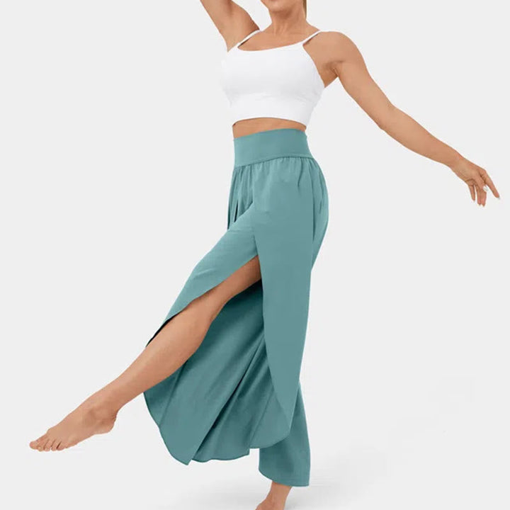 Olivenorma Women's Loose Fit Slit Stretch Yoga Pants