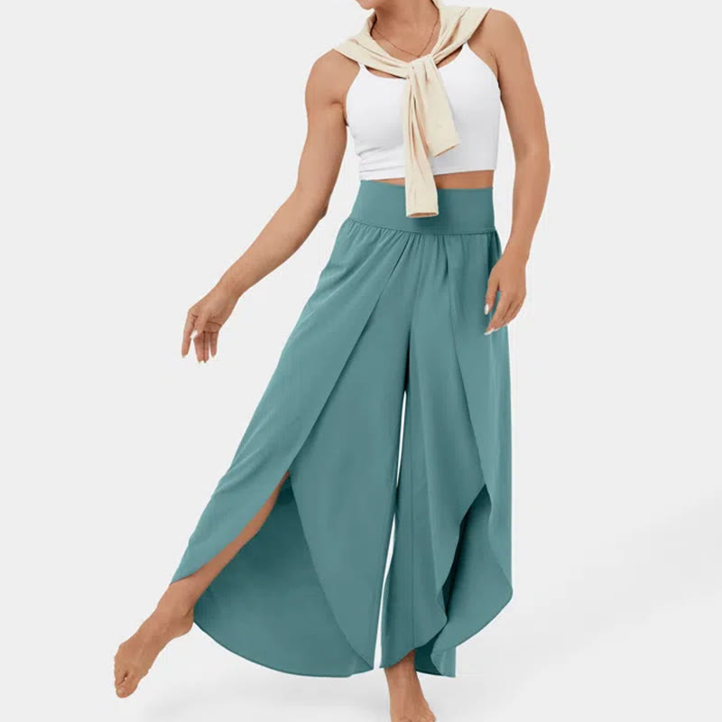 Olivenorma Women's Loose Fit Slit Stretch Yoga Pants