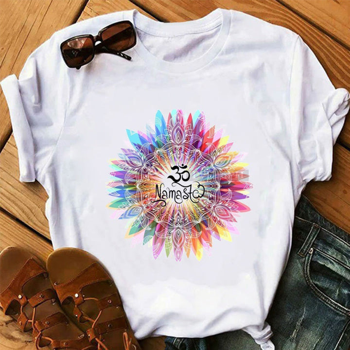 Olivenorma Lotus Yoga Meditation Tree of Life T-Shirt - Om & Namaste - 2XL - image 6