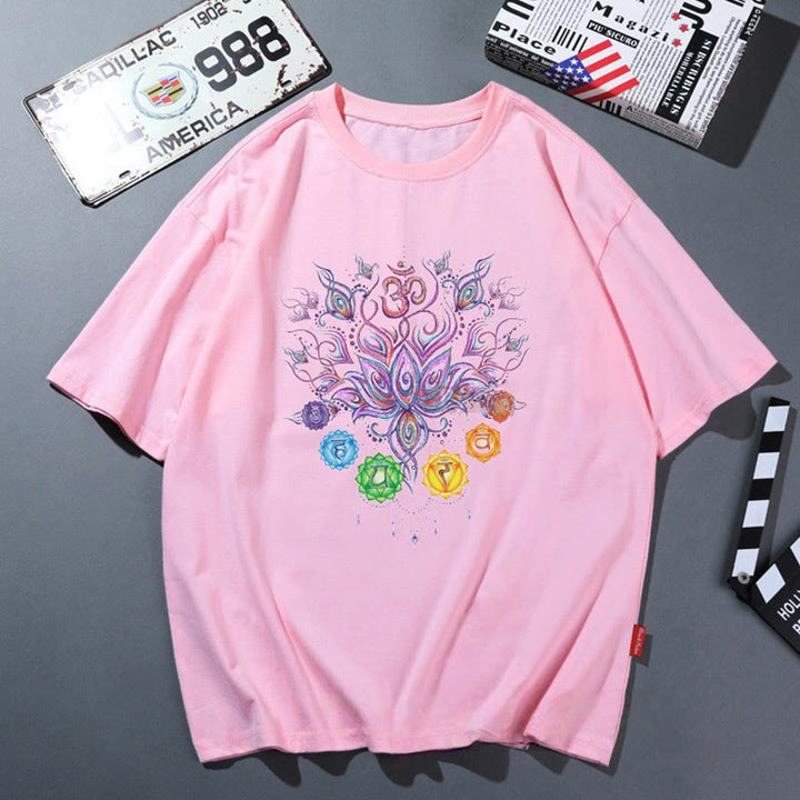 Olivenorma Pink Yoga Breathable Comfortable T-Shirt