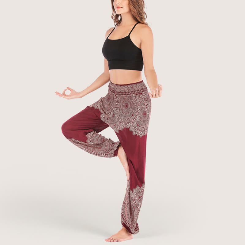Olivenorma Boho Cuffed Yoga Lounge Pants