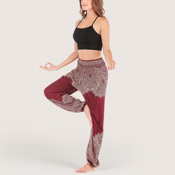 Olivenorma Boho Cuffed Yoga Lounge Pants